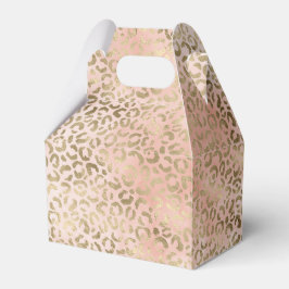 Roze Rose Blush Gold Leopard Animal Print Bedankdoosjes