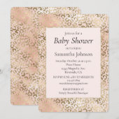 Roze Rose Blush Gold Leopard Animal Print     Kaart (Voorkant / Achterkant)