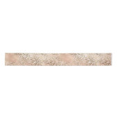 Roze Rose Blush Gold Leopard Animal Print     Satijnen Lint (Voorkant)