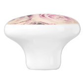 Roze Rose Blush Keramische Pull Keramische Knop (Zijkant)