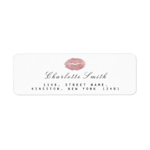 Roze Rose BLush Lips Kiss Makeup White RSVP Etiket
