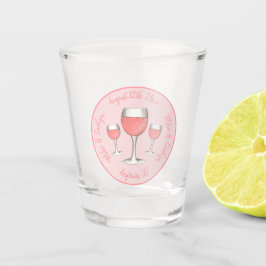 Roze Rosé Blush Wijn Glas Bruiloft Bruidsfeest