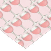 Roze Rosé Blush Wijn Glas Wijngaard Bruidscadeau Tafelkleed (Gekanteld)