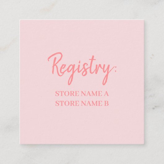 Roze Rosé Blush Wijnglas Bruiloft Vrijgezellenfees Informatiekaartje (Achterkant)