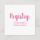 Roze Rosé Blush Wijnglas Bruiloft Vrijgezellenfees Informatiekaartje (Achterkant)