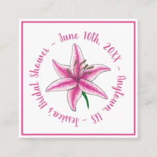 Roze Rosé Blush Wijnglas Bruiloft Vrijgezellenfees Informatiekaartje