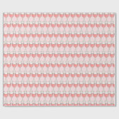 Roze Rosé Blush Wijnglas Wijnmakerij Vrijgezellenf Cadeaupapier (Vlak)