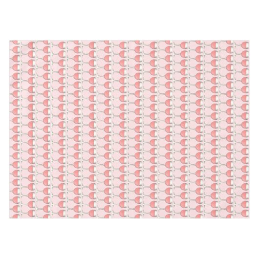 Roze Rosé Blush Wijnglas Wijnmakerij Vrijgezellenf Tafelkleed (Voorkant (Horizontaal))