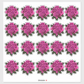 Roze Rose Boeket Meerdere Sticker (Vel)
