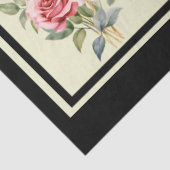 Roze Rose Boeketten Tegels Decoupage Tissuepapier (Detail)