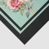 Roze Rose Boeketten Tegels Decoupage Tissuepapier (Detail)