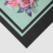 Roze Rose Boeketten Tegels Decoupage Tissuepapier (Detail)