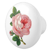 Roze Rose Botanisch Keramische Knop (Rechts)