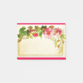 Roze Rose Bough  Stijl Post-it® notes 4 x 3 (Voorkant)