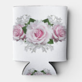 Roze Rose Bouquet Blikjeskoeler (Voorkant)