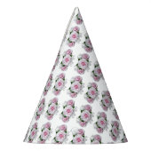 Roze Rose Bouquet Feesthoedjes (Links)