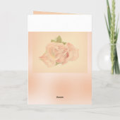 Roze Rose Bouquet Happy Moederdag Kaart (Achterkant)