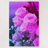 Roze Rose Bouquet Legpuzzel (Verticaal)