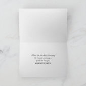 Roze Rose Bouquet over drift sympathie Kaart (Binnen)