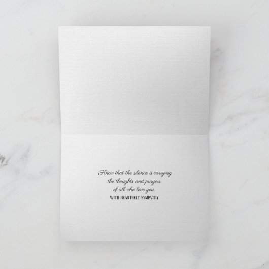 Roze Rose Bouquet over drift sympathie Kaart (Binnen)