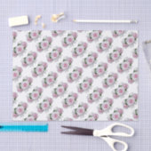 Roze Rose Bouquet Tissuepapier (Craft)