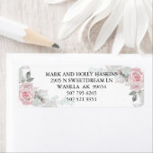 Roze Rose Bouquets Holly - Label (Insitu)