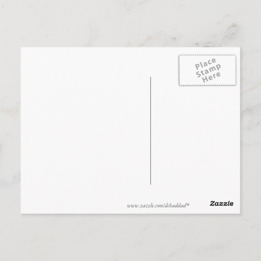 Roze Rose Briefkaart (Achterkant)