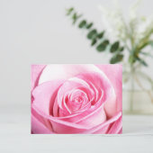 Roze Rose Briefkaart (Staand voorkant)