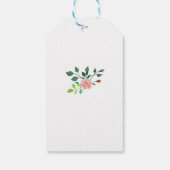 Roze Rose bruiloft gunst dank u Labels Cadeaulabel (Achterkant)