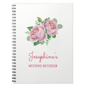 Roze Rose Bruiloft Planning Notitieboek