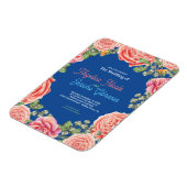 Roze Rose bruiloft thema Magneet (Linkerzijde)