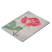 Roze Rose Bud Art uit de tuin van Gertie Notitieboek (Linkerzijde)