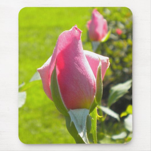 Roze Rose Bud Muismat (Voorkant)