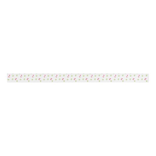 Roze Rose Bud Ribbon Grosgrain Lint (Voorkant)