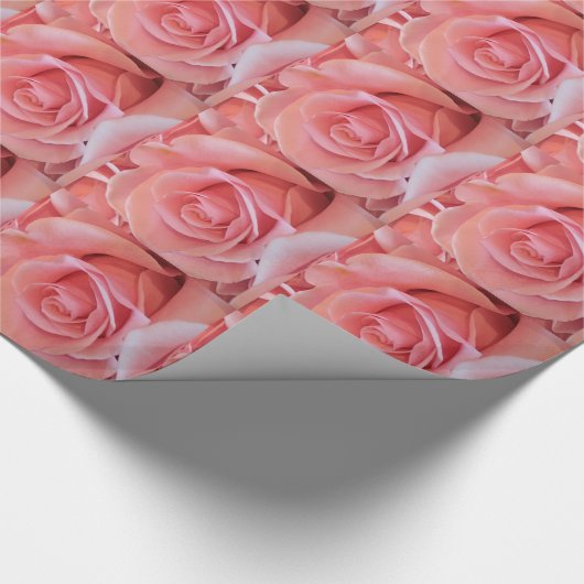 Roze Rose Cadeaupapier (Hoek)