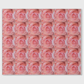 Roze Rose Cadeaupapier (Vlak)