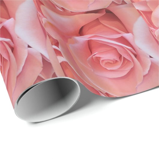 Roze Rose Cadeaupapier (Rol Hoek)