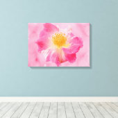 Roze Rose Canvas Afdruk (Insitu (Houten vloer))