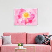 Roze Rose Canvas Afdruk (Insitu (Woonkamer))
