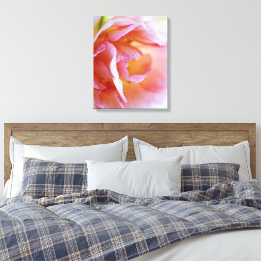 Roze Rose Canvas Afdruk (Insitu (Slaapkamer))