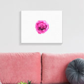 Roze Rose Canvas Afdruk (Insitu (Woonkamer))