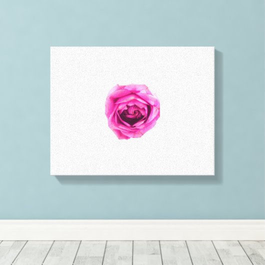 Roze Rose Canvas Afdruk (Insitu (Houten vloer))