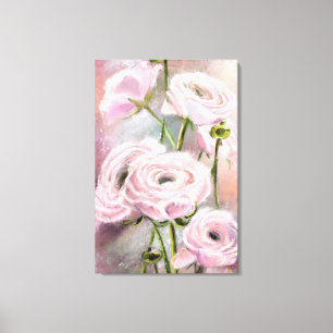 Roze Rose Canvas Print - Schilderij