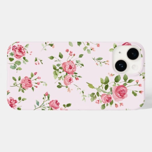 Roze Rose Case-Mate iPhone Case (Achterkant (horizontaal))