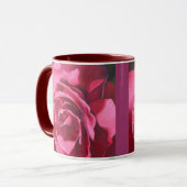 Roze Rose Ceramic Coffee Mok (Voorkant links)