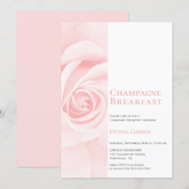Roze Rose Champagne Ontbijt Vrijgezellenfeest Kaart