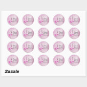  Roze Rose & Champagne Vrijgezellenfeest Sticker (Vel)