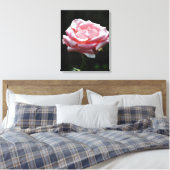 Roze Rose Close-up Canvas Afdruk (Insitu (Slaapkamer))
