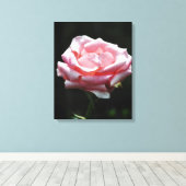 Roze Rose Close-up Canvas Afdruk (Insitu (Houten vloer))