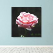 Roze Rose Close-up Canvas Afdruk (Insitu (Houten vloer))